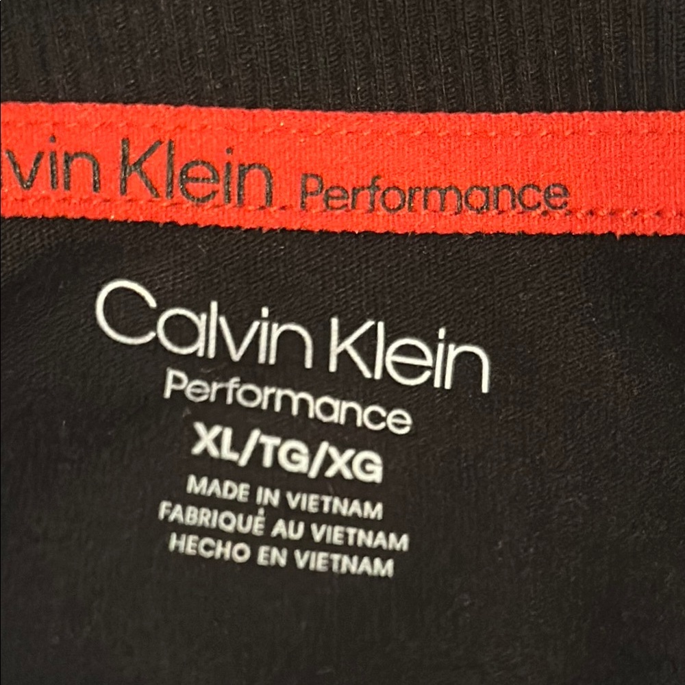 Calvin Klein Black and Red Tee - Picture 7 of 9